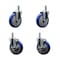 Service Caster Regency 460EC26 EC-26 5'' Replacement Caster Set with Brakes, 4PK REG-SCC-GR20S514-PPUB-BLU-845-2-TLB2 - alternate 1